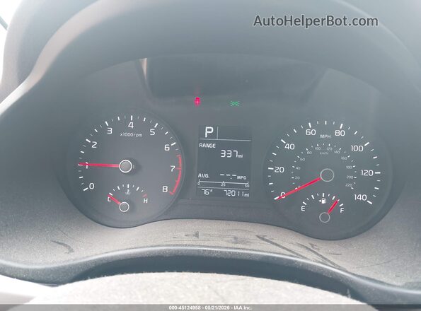 3KPA24AD2NE443062 2022 KIA RIO Red Вид задніх сидінь