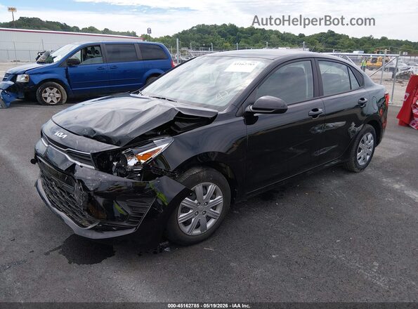 3KPA24AD2PE629347 2023 KIA RIO Black Vista tres cuartos delantera izquierda