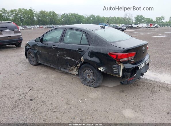 3KPA24AD3LE298563 2020 KIA RIO Black Trasero izquierdo