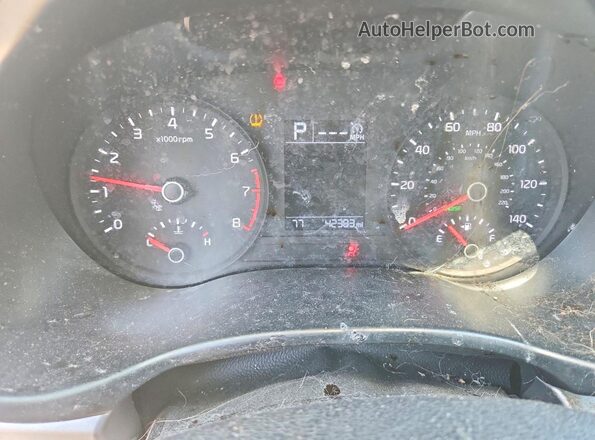 3KPA24AD3ME392802 2021 KIA RIO White Instrument cluster view