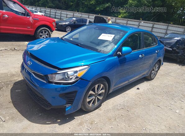 3KPA24AD3ME410649 2021 KIA RIO Blue Front left