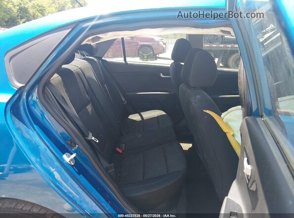 3KPA24AD3ME410649 2021 KIA RIO Blue VIN sticker view