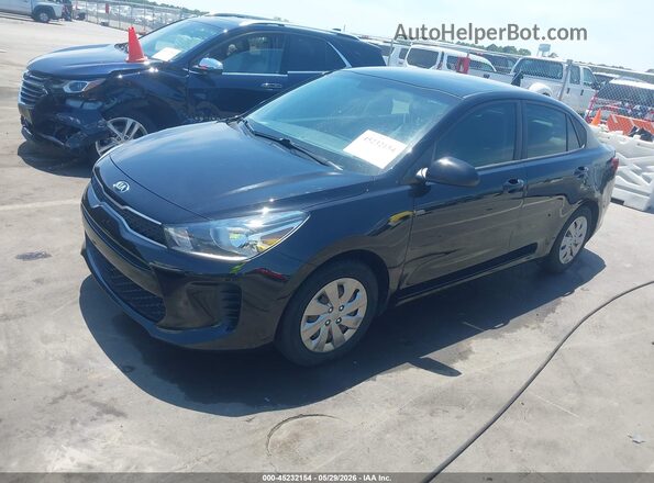 3KPA24AD4LE261036 2020 KIA RIO Black Առջևի ձախ երեք քառորդ տեսարան