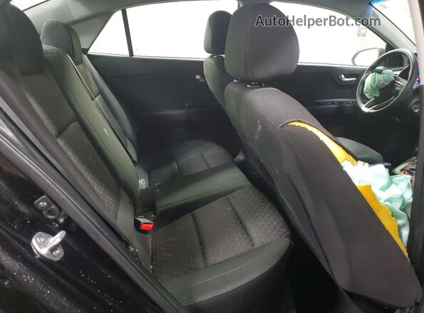3KPA24AD4LE262901 2020 KIA RIO Black უკანა სავარძლების ხედი