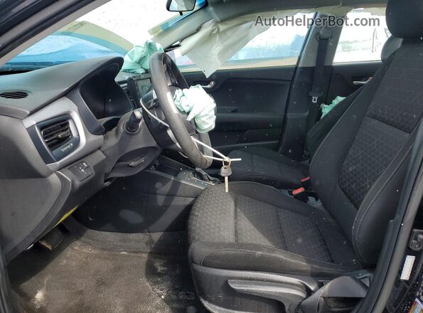 3KPA24AD4LE262901 2020 KIA RIO Black წინა სალონის ხედი