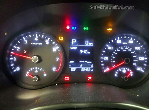 3KPA24AD4LE262901 2020 KIA RIO Black ხელსაწყოთა პანელის ხედი