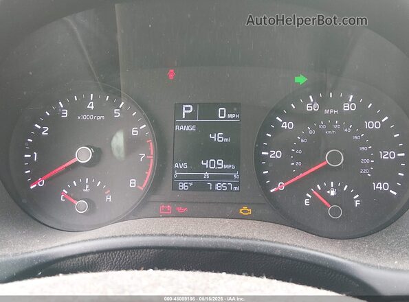 3KPA24AD4LE328671 2020 KIA RIO Black Vista de los asientos traseros