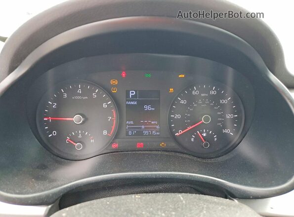 3KPA24AD4ME386233 2021 KIA RIO Silver Вид щитка приладів