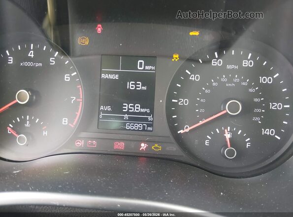 3KPA24AD4NE484258 2022 KIA RIO Белый Вид задних сидений