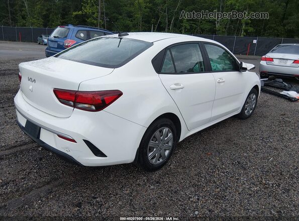 3KPA24AD4NE484258 2022 KIA RIO Белый Задняя правая четверть