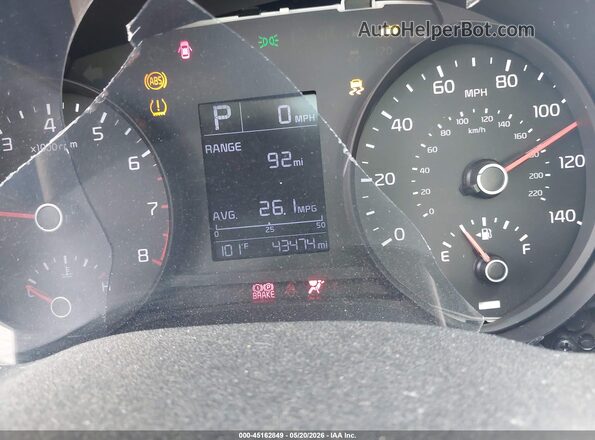 3KPA24AD5NE476041 2022 KIA RIO Белый Вид задних сидений