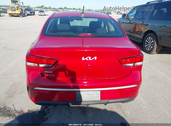 3KPA24AD5PE521840 2023 KIA RIO Red Սարքավորումների վահանակի տեսք