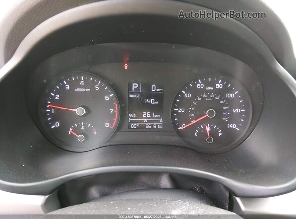 3KPA24AD6LE321883 2020 KIA RIO Red Հետևի նստատեղերի տեսք