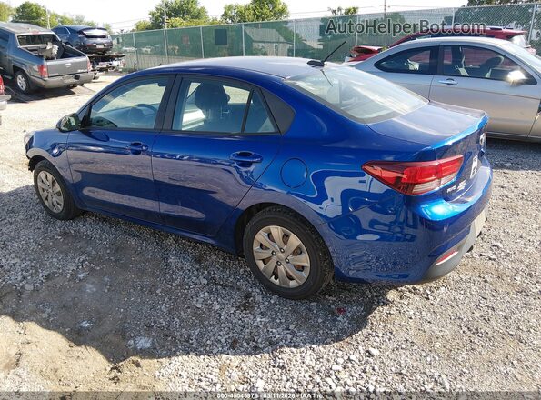 3KPA24AD7LE289168 2020 KIA RIO Blue Trasero izquierdo