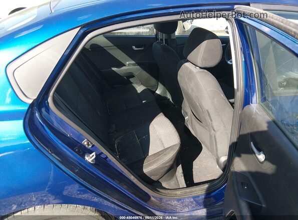 3KPA24AD7LE289168 2020 KIA RIO Blue Vista de la etiqueta del VIN