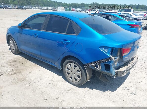 3KPA24AD8ME376742 2021 KIA RIO Blue უკანა მარცხენა