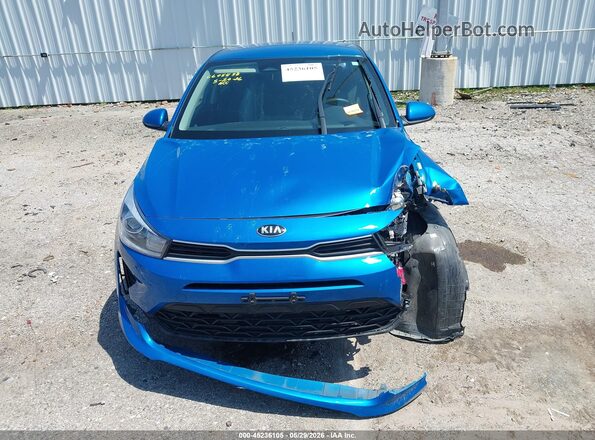 3KPA24AD8ME406709 2021 KIA RIO Blue Instrument cluster view