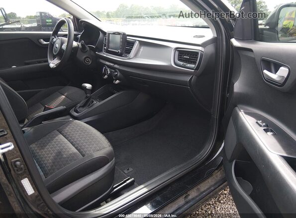 3KPA24AD9LE314328 2020 KIA RIO Black წინა სალონის ხედი