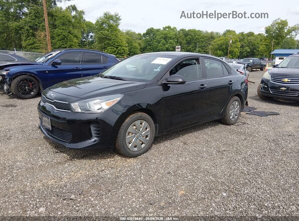 3KPA24AD9LE314328 2020 KIA RIO Black წინა მარცხენა ხედი სამი მეოთხედიდან