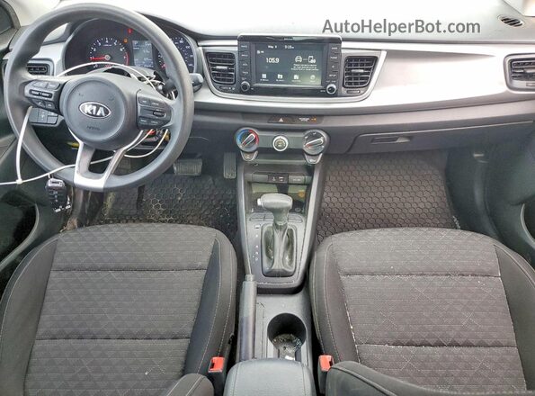 3KPA24AD9LE328262 2020 KIA RIO Black წინა პანელის ხედი