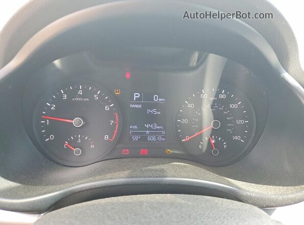 3KPA24AD9PE574444 2023 KIA RIO White Instrument cluster view