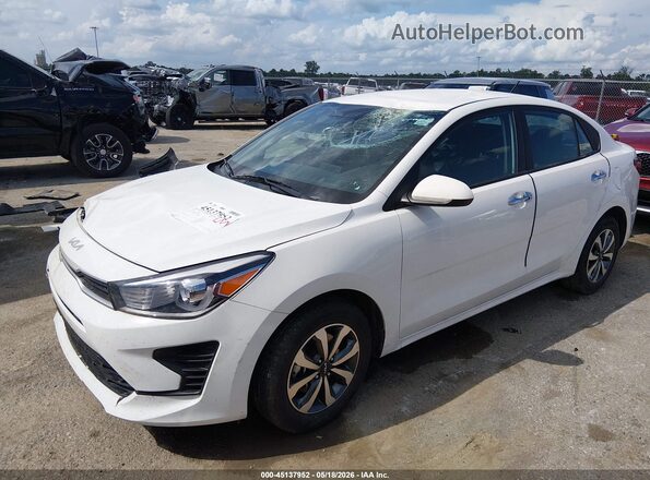 3KPA24ADXPE559094 2023 KIA RIO White Առջևի ձախ երեք քառորդ տեսարան