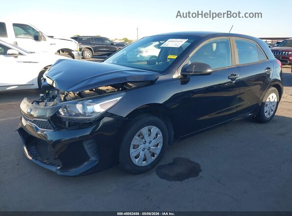 3KPA25AB4JE050534 2018 KIA RIO Black წინა მარცხენა ხედი სამი მეოთხედიდან