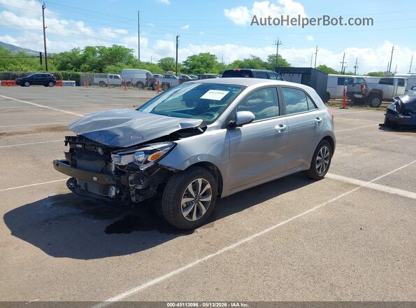 3KPA25ADXPE609384 2023 KIA RIO 5-DOOR Gray Առջևի ձախ երեք քառորդ տեսարան