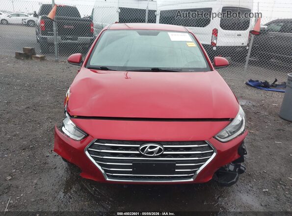 3KPC24A32KE076501 2019 HYUNDAI ACCENT Red Instrument cluster view