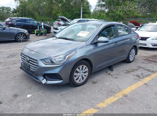 3KPC24A33KE076698 2019 HYUNDAI ACCENT Gray Առջևի ձախ երեք քառորդ տեսարան