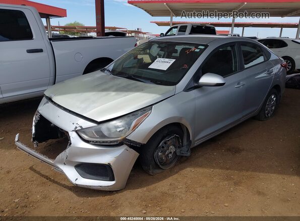 3KPC24A33KE088348 2019 HYUNDAI ACCENT Silver წინა მარცხენა ხედი სამი მეოთხედიდან