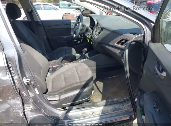 3KPC24A37KE045809 2019 HYUNDAI ACCENT Gray წინა სალონის ხედი