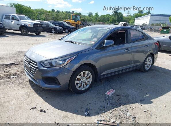 3KPC24A37KE045809 2019 HYUNDAI ACCENT Gray წინა მარცხენა ხედი სამი მეოთხედიდან