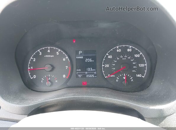 3KPC24A37KE045809 2019 HYUNDAI ACCENT Gray უკანა სავარძლების ხედი