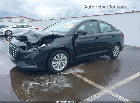 3KPC24A60LE114772 2020 HYUNDAI ACCENT Black წინა მარცხენა ხედი სამი მეოთხედიდან