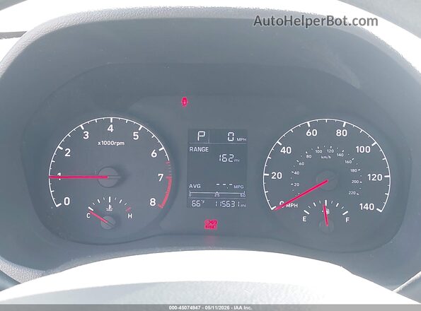 3KPC24A60LE114772 2020 HYUNDAI ACCENT Black უკანა სავარძლების ხედი