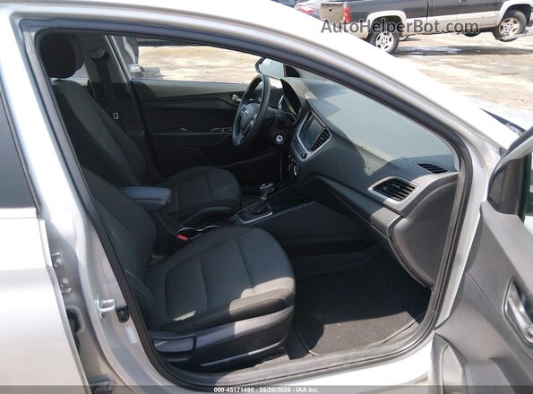 3KPC24A61ME145367 2021 HYUNDAI ACCENT Silver Widok wnętrza z przodu