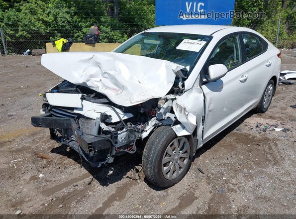 3KPC24A62LE126373 2020 HYUNDAI ACCENT White Առջևի ձախ երեք քառորդ տեսարան
