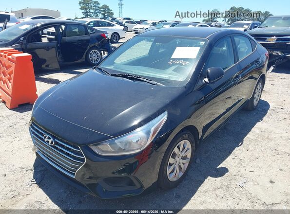 3KPC24A62ME130960 2021 HYUNDAI ACCENT Black წინა მარცხენა ხედი სამი მეოთხედიდან