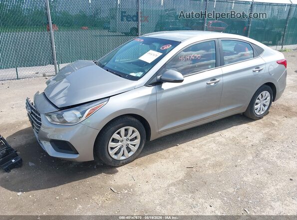 3KPC24A62ME135740 2021 HYUNDAI ACCENT Gray Առջևի ձախ երեք քառորդ տեսարան