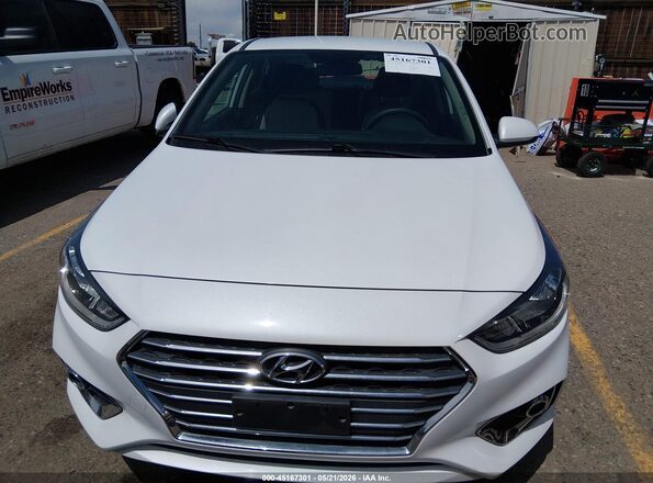 3KPC24A62NE176855 2022 HYUNDAI ACCENT White Սարքավորումների վահանակի տեսք