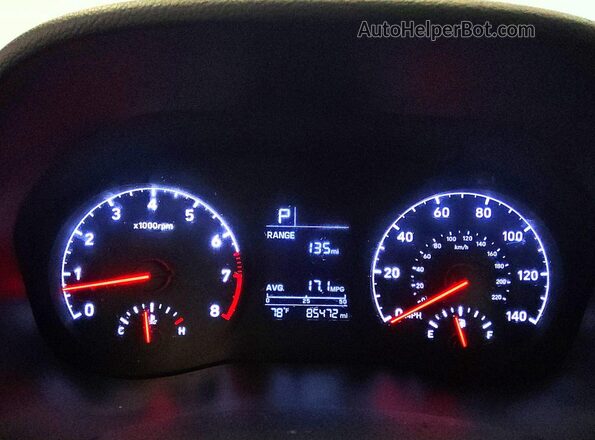 3KPC24A63LE097255 2020 HYUNDAI ACCENT Белый Вид щитка приборов