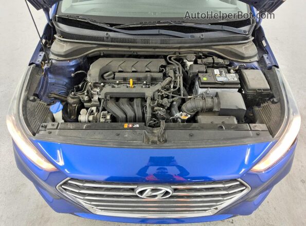 3KPC24A63LE103524 2020 HYUNDAI ACCENT Синий Вид задней части салона