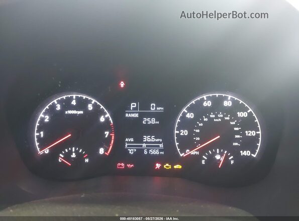 3KPC24A63NE176735 2022 HYUNDAI ACCENT White უკანა სავარძლების ხედი