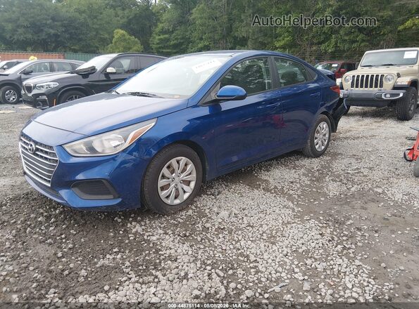 3KPC24A64LE114242 2020 HYUNDAI ACCENT Blue Առջևի ձախ երեք քառորդ տեսարան
