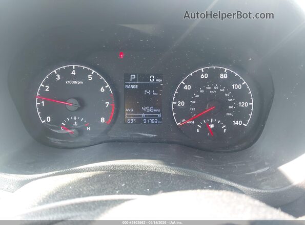 3KPC24A66LE121693 2020 HYUNDAI ACCENT White Հետևի նստատեղերի տեսք