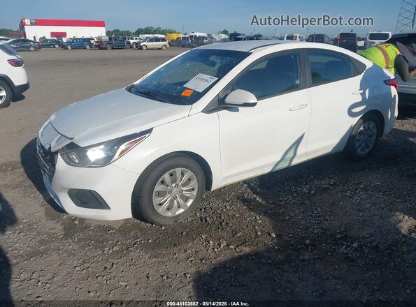 3KPC24A66LE121693 2020 HYUNDAI ACCENT White Առջևի ձախ երեք քառորդ տեսարան
