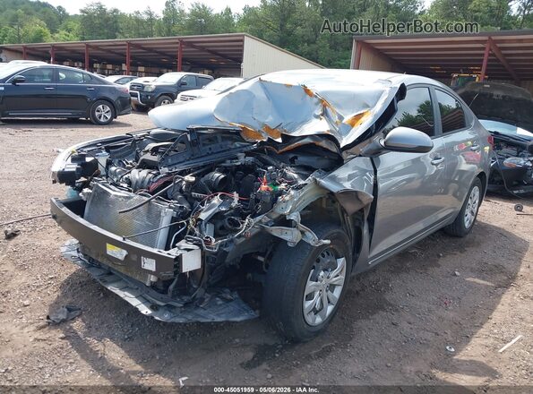 3KPC24A67ME145759 2021 HYUNDAI ACCENT Gray Передня ліва чверть
