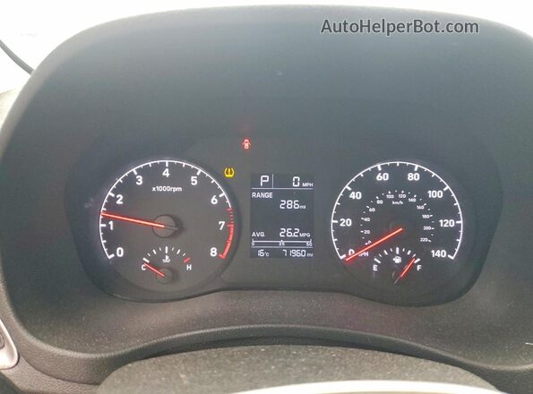 3KPC24A68LE095405 2020 HYUNDAI ACCENT Blue Вид щитка приладів