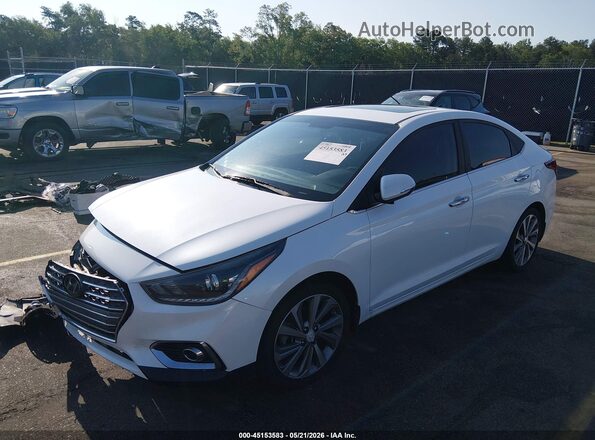 3KPC34A39KE059319 2019 HYUNDAI ACCENT White Vista tres cuartos delantera izquierda